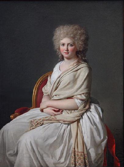 Jacques-Louis David Portrait of Anne Norge oil painting art